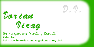 dorian virag business card